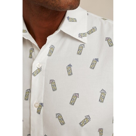Bonobos Riviera Short Sleeve Men's Shirt Printed Standard Fit Long XL NEW 283327 - Picture 4 of 5